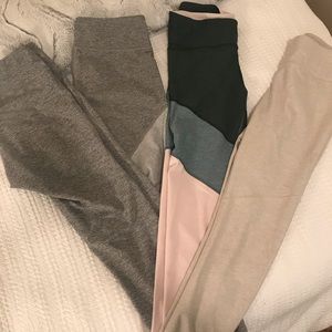 Four pairs of Outdoor Voice leggings!